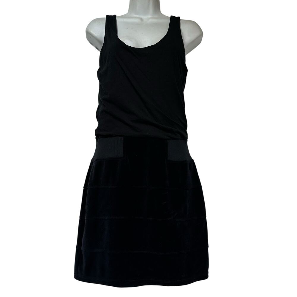 Juicy Couture Black Velvet Tank Dress Size S Fit & Flare Casual